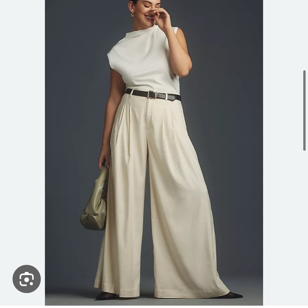 Maeve by Anthropologie Black Wide-Leg Pants - Picture 8 of 8